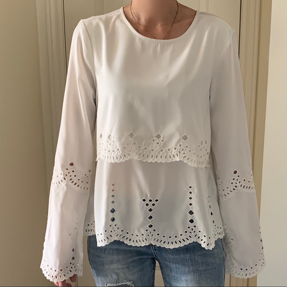 GUESS WHITE TOP - Picture 2 of 10